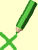 Stift grün ankreuz1